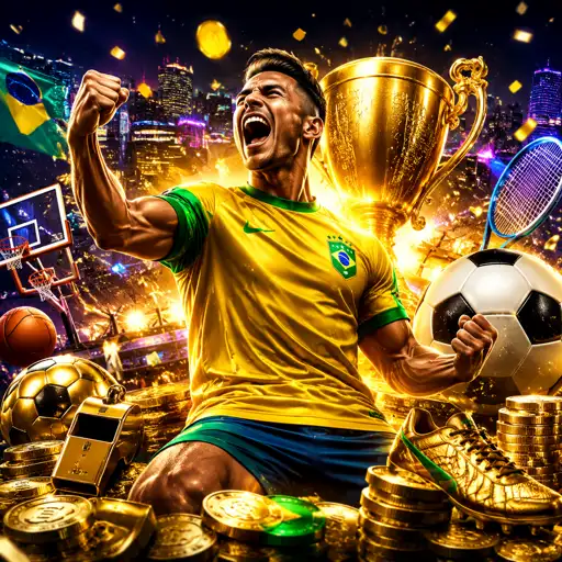 Torcedor acompanhando o placar de uma partida de futebol no celular